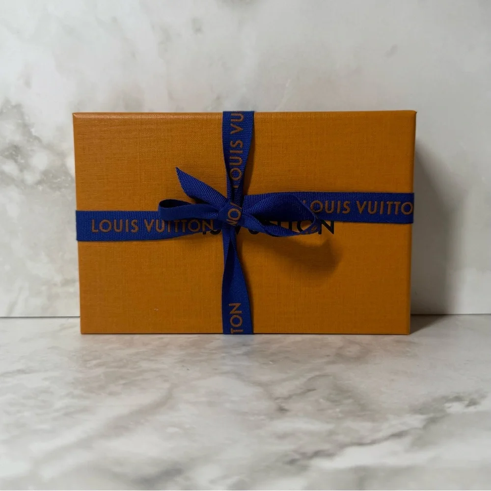 Louis Vuitton | Small Storage Box w/ Ribbon | Orange | 1.1
